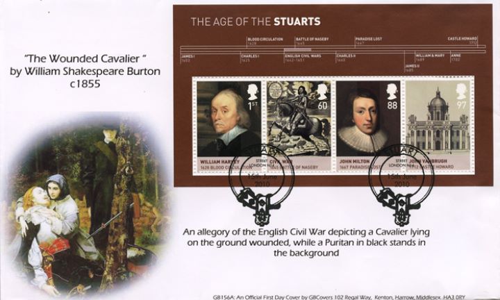 The Stuarts: Miniature Sheet, 'The Wounded Cavalier'