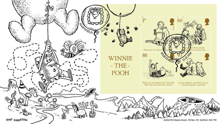 Winnie-the-Pooh: Miniature Sheet, Flying high