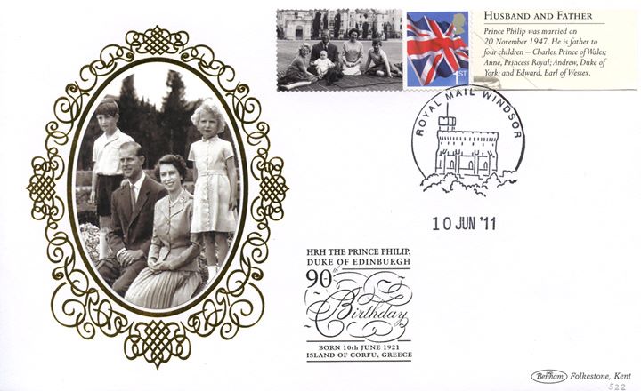 Prince Philip [Commemorative Sheet], Family Man