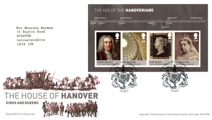 The Hanoverians: Miniature Sheet, Royal Procession