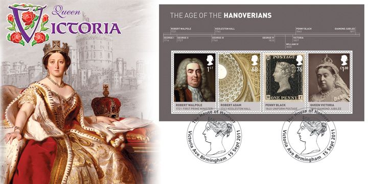 The Hanoverians: Miniature Sheet, Queen Victoria and Windsor Castle