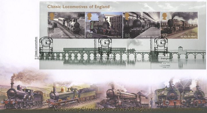 Classic Locomotives: Series No.1: Miniature Sheet, Classic Engines