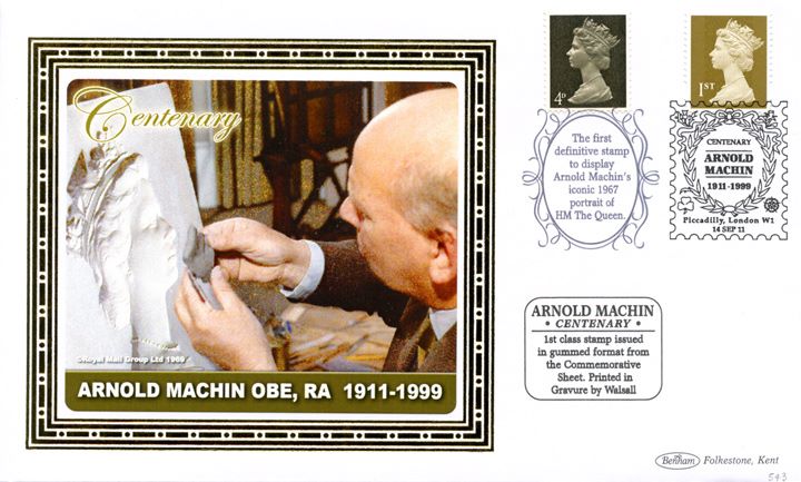 Arnold Machin: Miniature Sheet, Arnold Machin