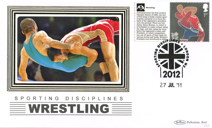 Olympic Games [Commemorative Sheet], Wrestling