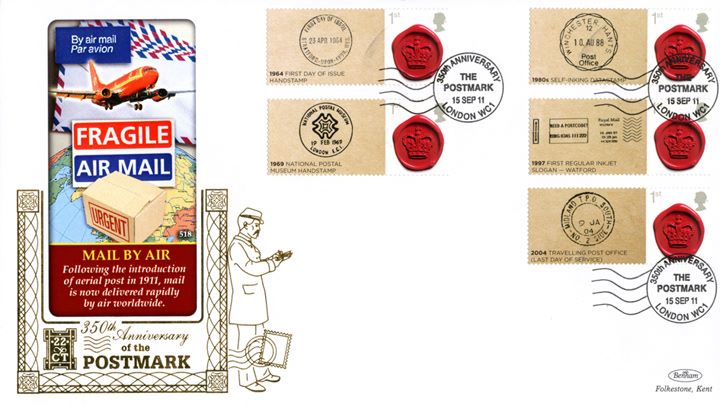 350 Years of the Postmark: Generic Sheet, Mail by Air