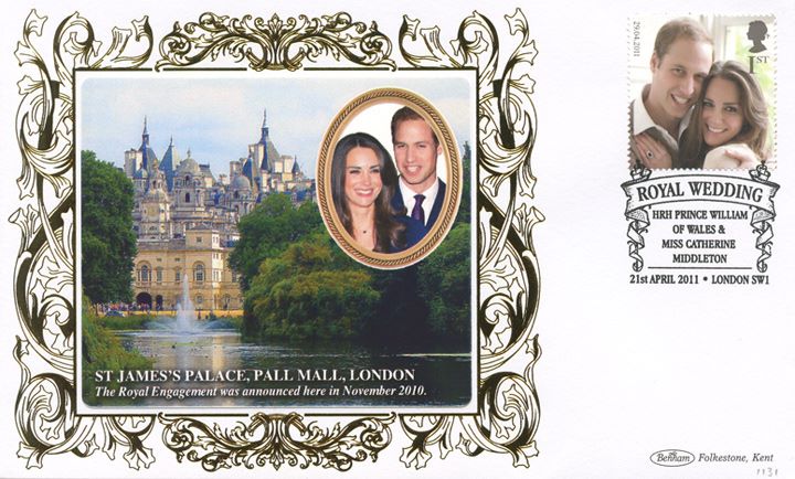 Royal Wedding: Miniature Sheet, St James's Palace, Pall Mall