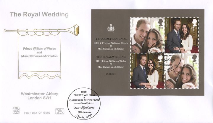 Royal Wedding: Miniature Sheet, Royal Proclamation