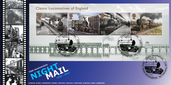Classic Locomotives: Series No.1: Miniature Sheet, Night Mail
