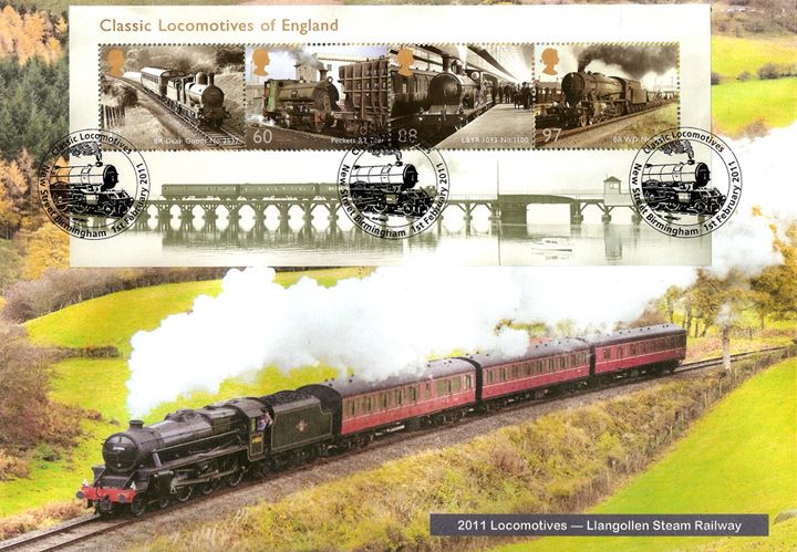 Classic Locomotives: Series No.1: Miniature Sheet, Full Steam Ahead