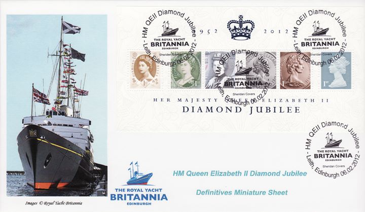 Diamond Jubilee: Miniature Sheet, Royal Yacht Britannia