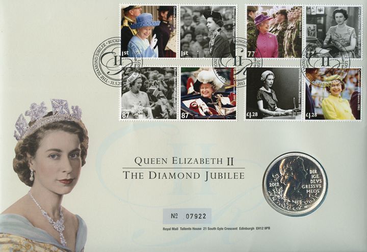 Diamond Jubilee, £5 Coin Cover