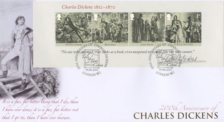 Charles Dickens: Miniature Sheet, A Tale of Two Cities