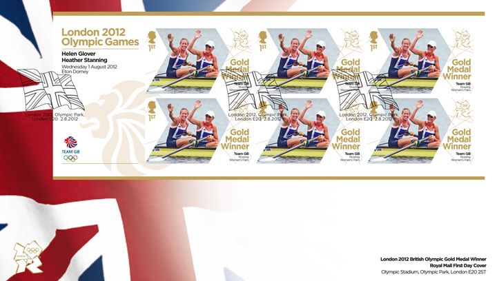 Rowing - Women's Pair: Olympic Gold Medal 1: Miniature Sheet, Union Flag