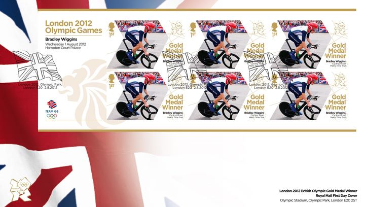 Cycling - Road - Men’s Individual Time Trial: Olympic Gold Medal 2: Miniature Sheet, Union Flag