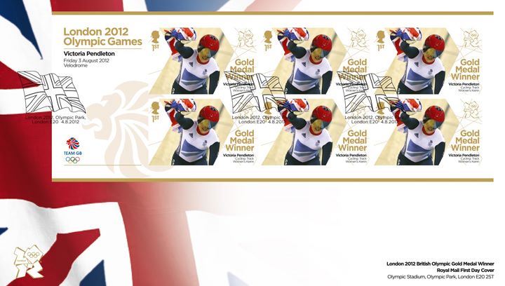 Cycling - Track - Women's Keirin: Olympic Gold Medal 8: Miniature Sheet, Union Flag