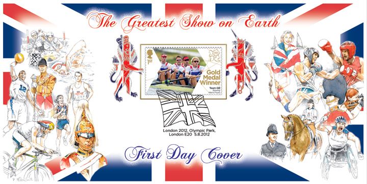 Rowing - Men's Four: Olympic Gold Medal 9: Miniature Sheet, The Greatest Show on Earth