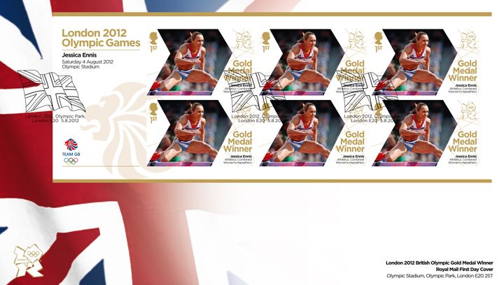 Athletics - Woman’s Heptathlon: Olympic Gold Medal 12: Miniature Sheet, Union Flag