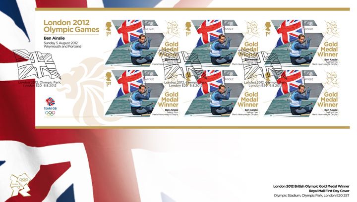 Sailing - Finn - Men’s Heavyweight Dinghy: Olympic Gold Medal 15: Miniature Sheet, Union Flag