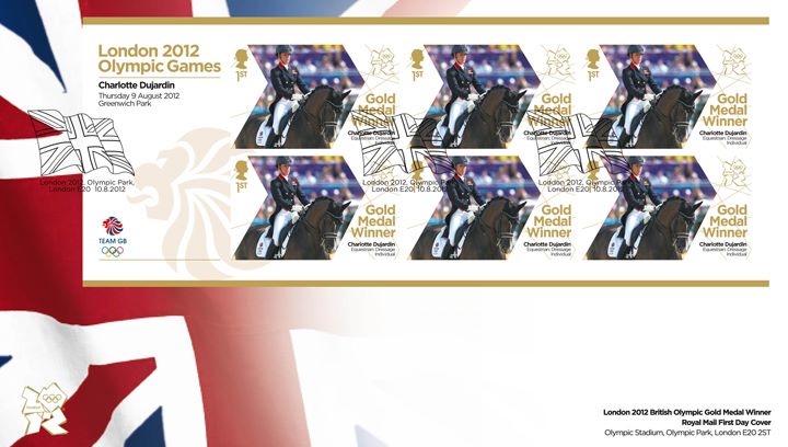 Equestrian - Individual Dressage: Olympic Gold Medal 23: Miniature Sheet, Union Flag