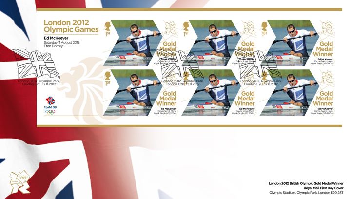 Canoe Sprint - Men’s Kayak Single: Olympic Gold Medal 26: Miniature Sheet, Union Flag