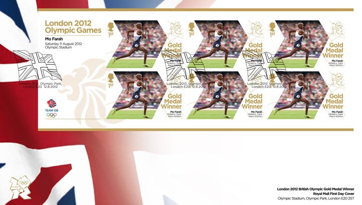 Athletics - Track - Men’s 5000m: Olympic Gold Medal 27: Miniature Sheet, Union Flag