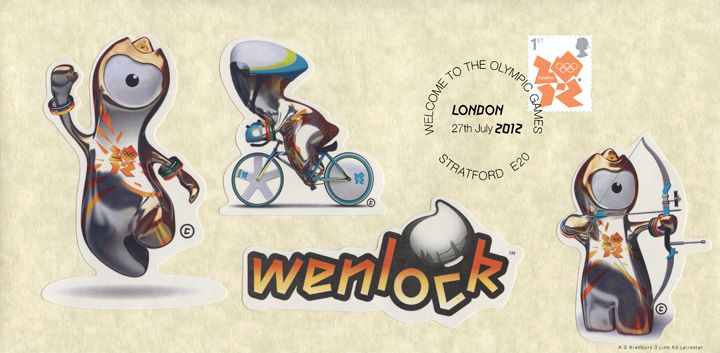 Welcome to the London 2012 Olympic Games: Miniature Sheet, Wenlock Mascot Official Stickers