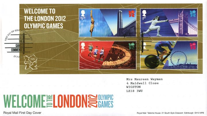 Welcome to the London 2012 Olympic Games: Miniature Sheet, Welcome to the Games