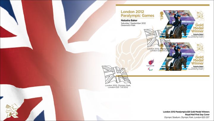 Equestrian - Individual Championship Test Grade II: Paralympic Gold Medal 7: Miniature Sheet, Union Flag