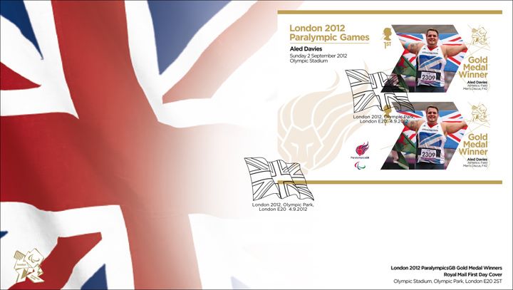 Athletics - Men's Discus F42: Paralympic Gold Medal 11: Miniature Sheet, Union Flag