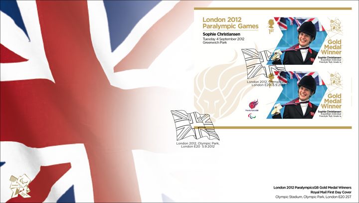 Equestrian - Individual Freestyle Test, Grade Ia: Paralympic Gold Medal 21: Miniature Sheet, Union Flag