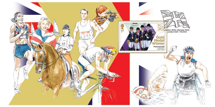 Equestrian - Team - Open: Paralympic Gold Medal 25: Miniature Sheet, Athletes