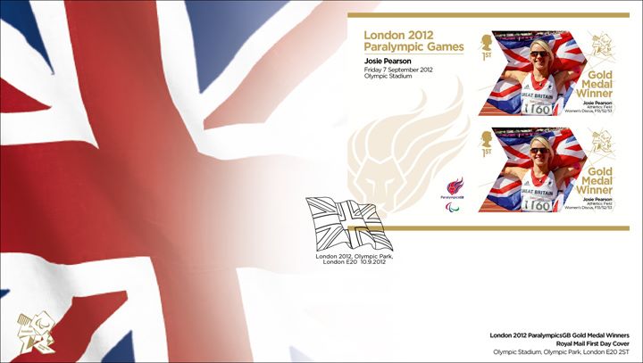 Athletics - Field - Women's Discus, F52/52/53: Paralympic Gold Medal 32: Miniature Sheet, Union Flag