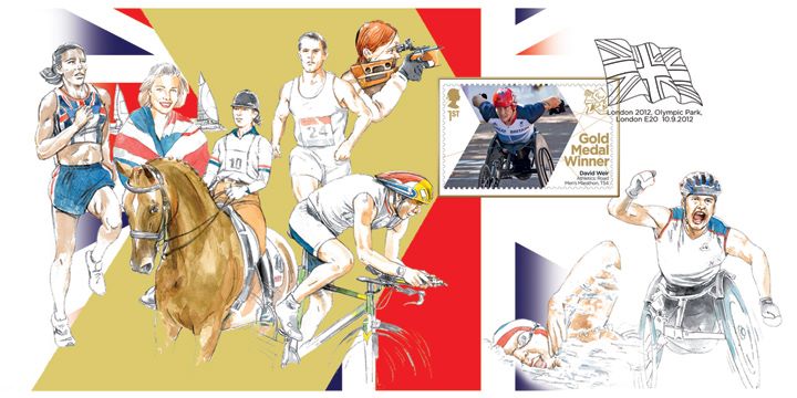 Athletics - Men's Marathon T54: Paralympic Gold Medal 34: Miniature Sheet, Athletes