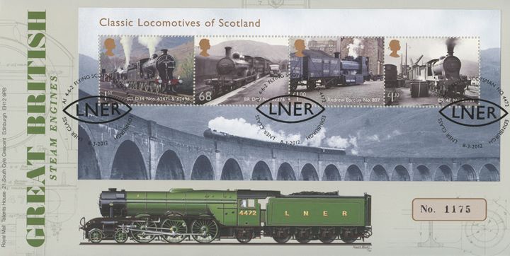 Classic Locomotives: Series No.2: Miniature Sheet, Flying Scotsman