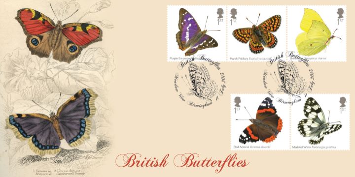 Butterflies, Peacock and Camberwell Beauty