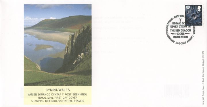 Wales 88p Daffodil, Coastal scenery