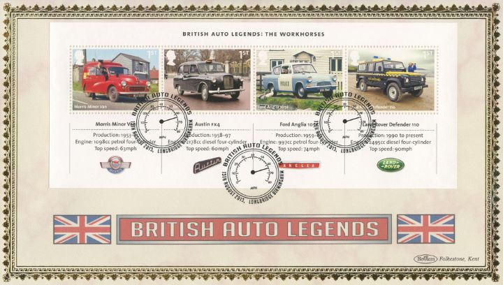 British Auto Legends: Miniature Sheet, Union Flags