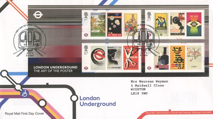 London Underground: Miniature Sheet, Underground Map