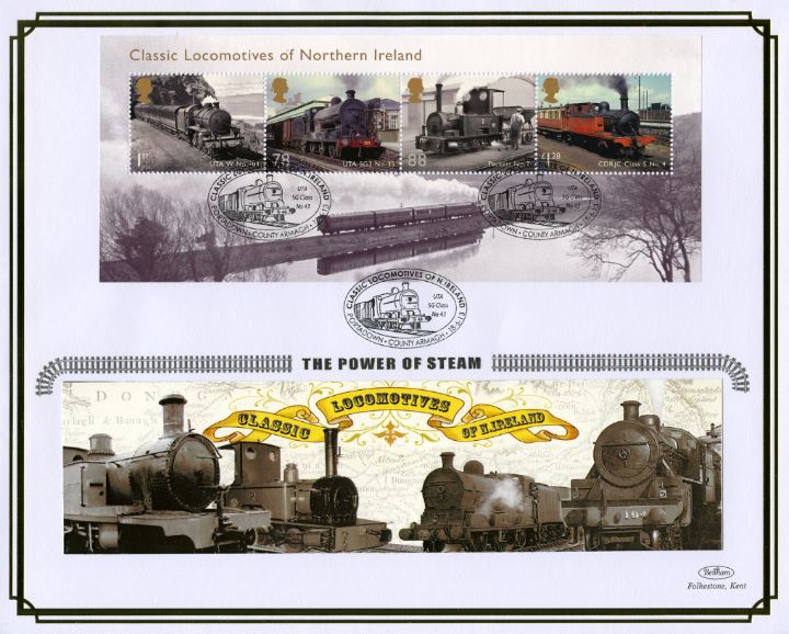 Classic Locomotives: Series No.3: Miniature Sheet, Classic Locos of Northern Ireland