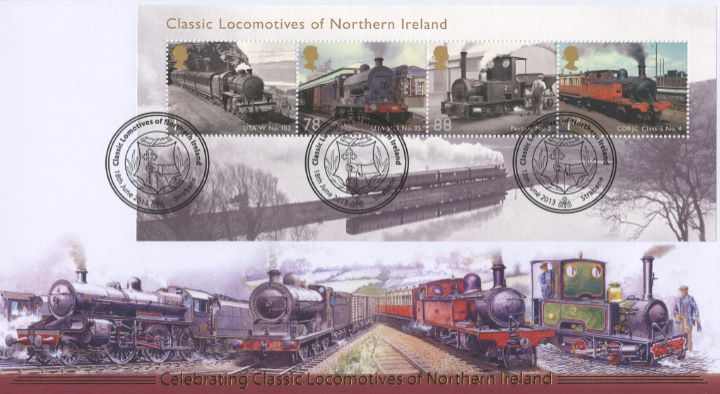 Classic Locomotives: Series No.3: Miniature Sheet, Classic Locos of Northern Ireland