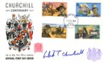 Churchilll Centenary, Isle of Man issue
Autographed By: Winston Churchill (Grandson of Sir Winston)