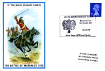 18.06.1973
1st The (Kings) Dragoon Guards
The Battle of Waterloo 1815
Stamp Publicity, British Military Uniforms No.34