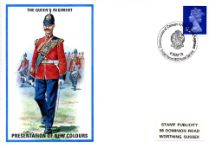 04.05.1974
The Queen's Regiment
Presentation of New Colours
Stamp Publicity, British Military Uniforms No.47