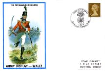 07.09.1974
The Royal Welsh Fusiliers
Army Display - Wales
Stamp Publicity, British Military Uniforms No.55