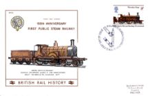 13.08.1975
Stockton & Darlington Railway
Dugald Drummond Class:  'Abbotsford'
Scotsman Covers, British Rail History No.25.24