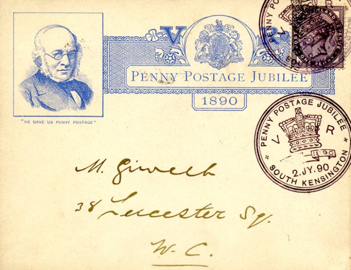 Penny Postage Jubilee, Insert Card