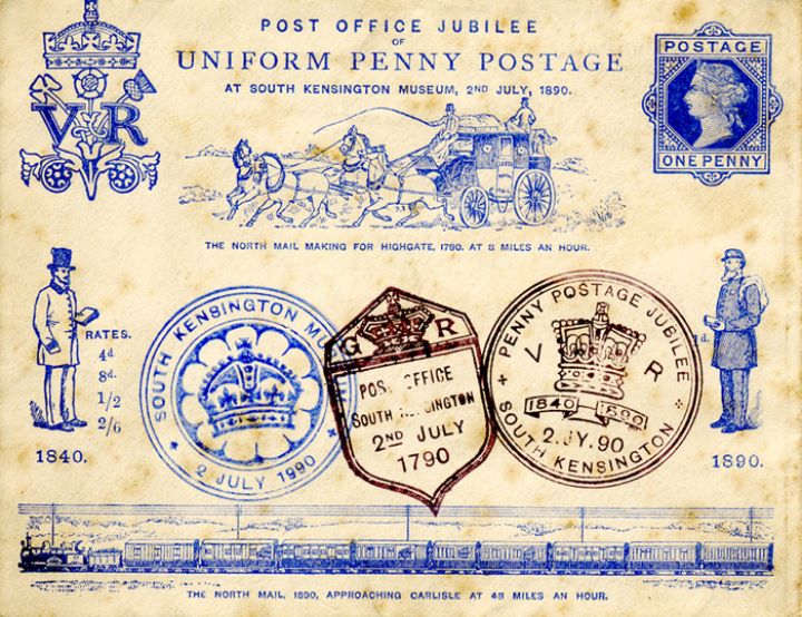 Penny Postage Jubilee, Official Envelope