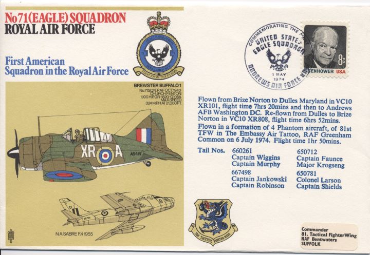 No 71 Eagle Squadron, Brewster Buffalo 1