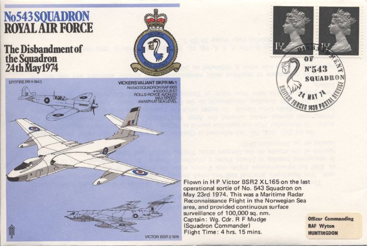 No 543 Squadron, Vickers Valiant BKPR Mk 1