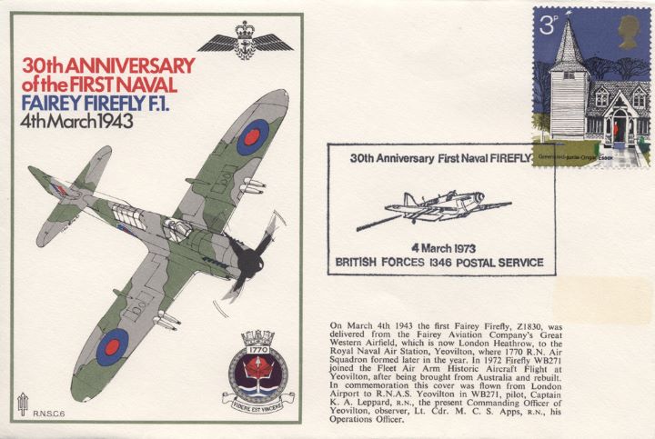 30th Anniversary of the First Naval Fairey Firefly F1, Fairey Firefly F1